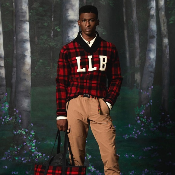 L.L.Bean x Todd Snyder Heritage Buffalo Check Wool Sweater - Picture 2 of 6